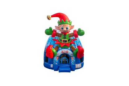 Elf-Themed Inflatable Bounce Dome Rental