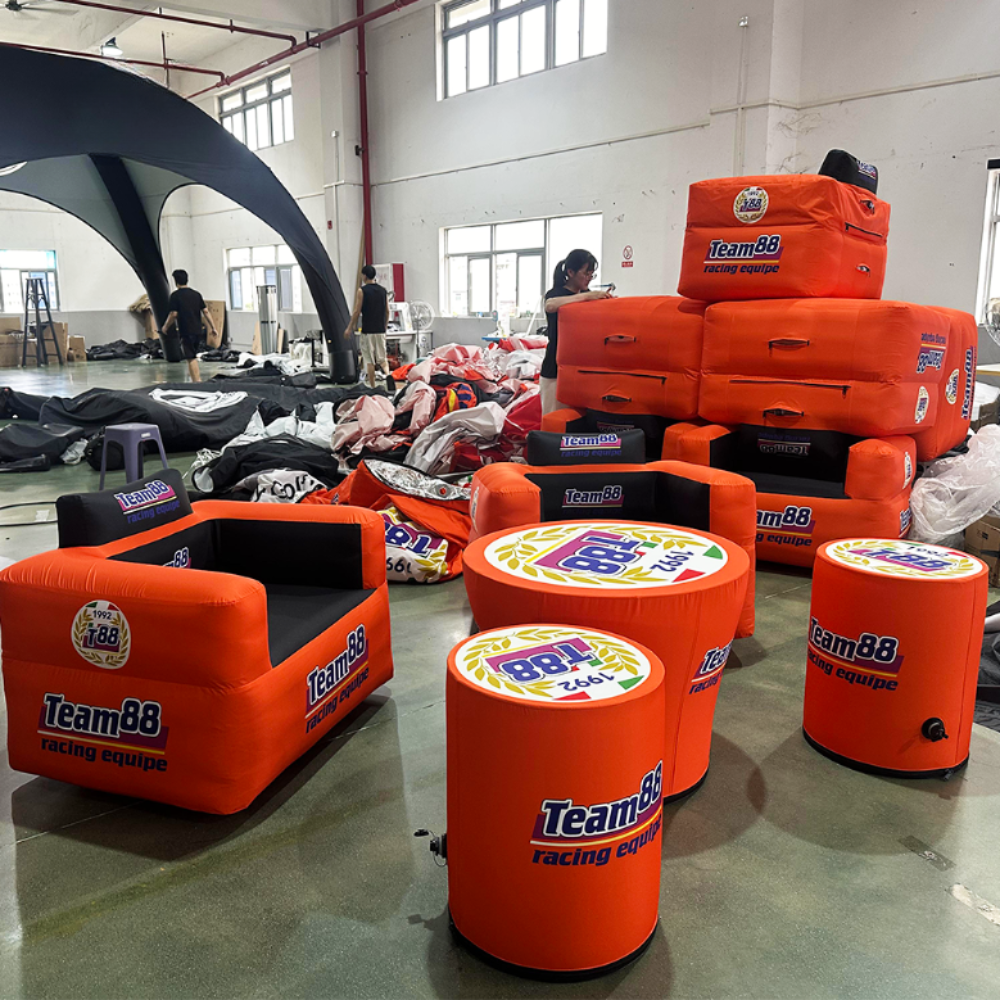 Airtight Inflatable Chair and Table Set for Exhibition Event Seating
