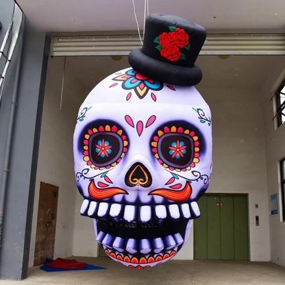 Halloween Inflatable Skull Decoration Prop