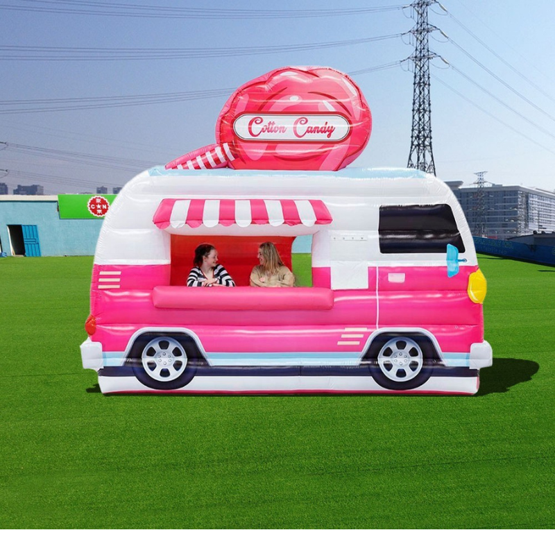 Cartoon Candy Vending Truck Inflatable Tent