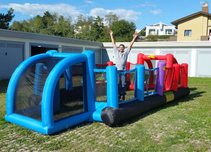 Inflatable Soccer Volleyball Football 3-in-1 Pitch for Kids
