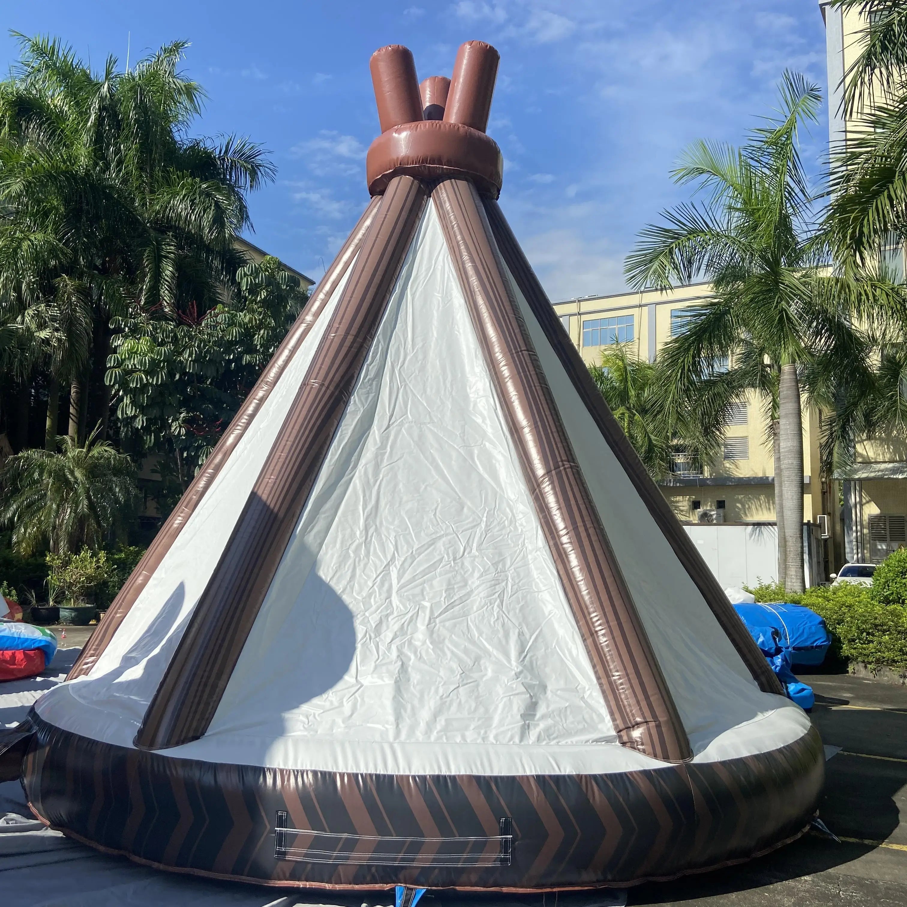 Inflatable Trampoline Triangle Tent Jumping House 13 FT Kids