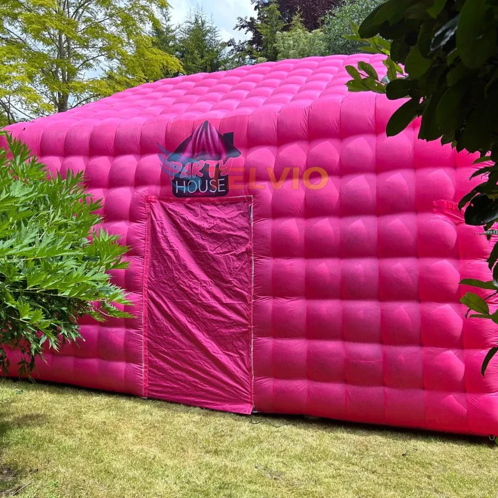 Aufblasbares Zelt Disco Haus Pink LED Nachtclub Party