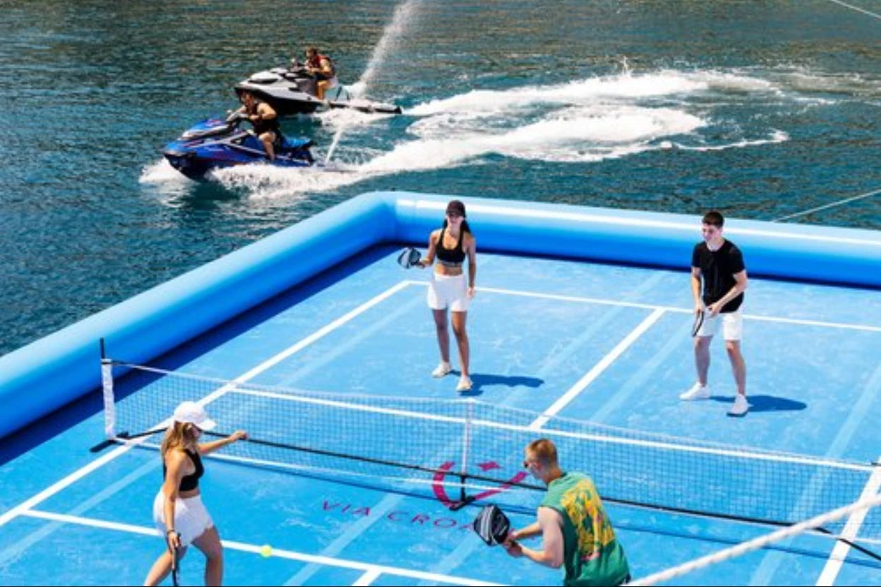 Floating Inflatable Pickleball Tennis Court