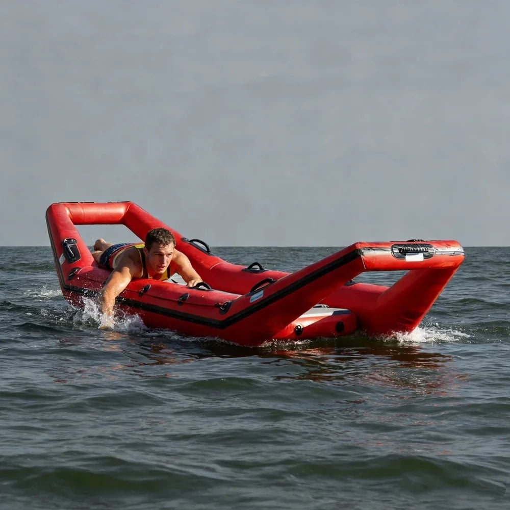 Aufblasbares Rettungsfloß Eiswasser Schnelleinsatz Strömungswasser
