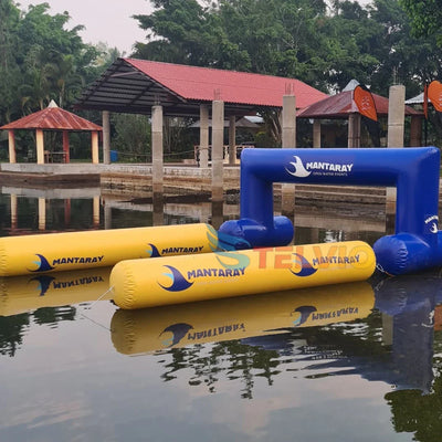 Aufblasbarer Bogen Schwimmend Wasserdicht Start Ziel Schwimmwettkampf Eingang