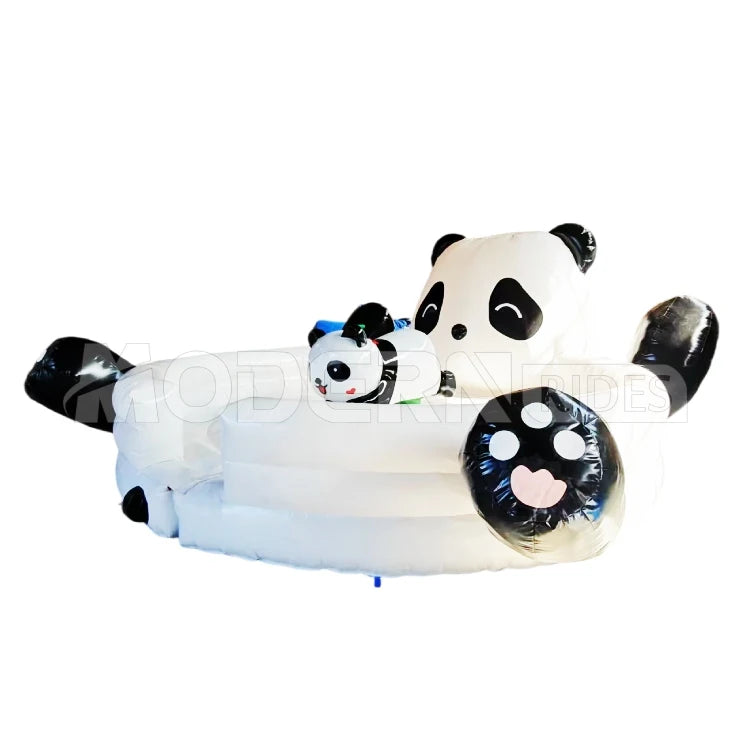 Inflatable Panda Mechanical Bull Ride for Shopping Malls