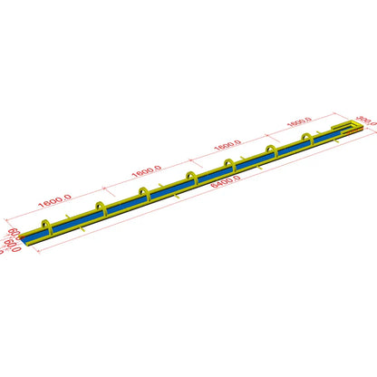 Yellow Blue Inflatable Slip N Slide Water Slide
