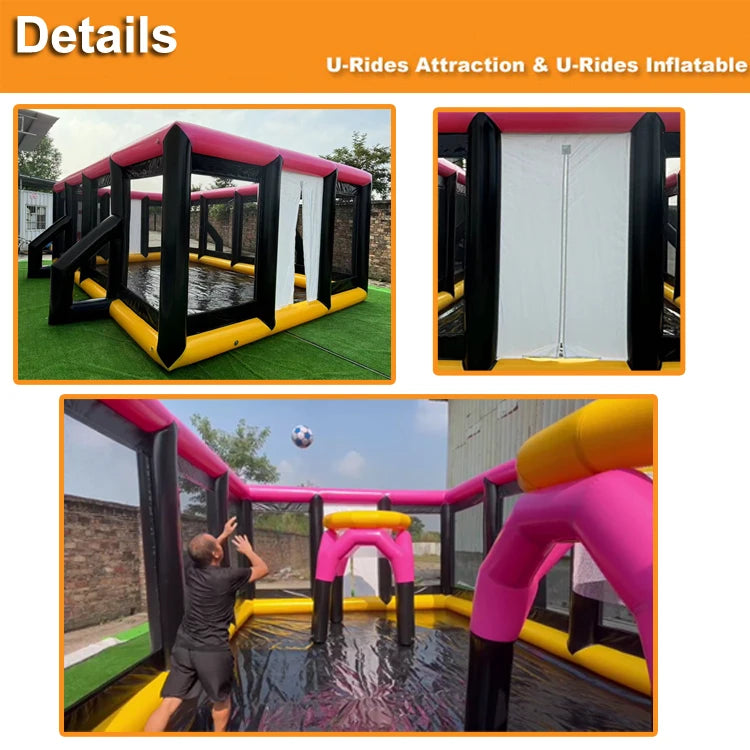 Inflatable Dodgeball Arena with Sport Fences for Kids