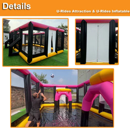 Inflatable Dodgeball Arena with Sport Fences for Kids