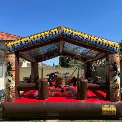16.5 FT Inflatable Mechanical Bull with Ride Machine Amusements