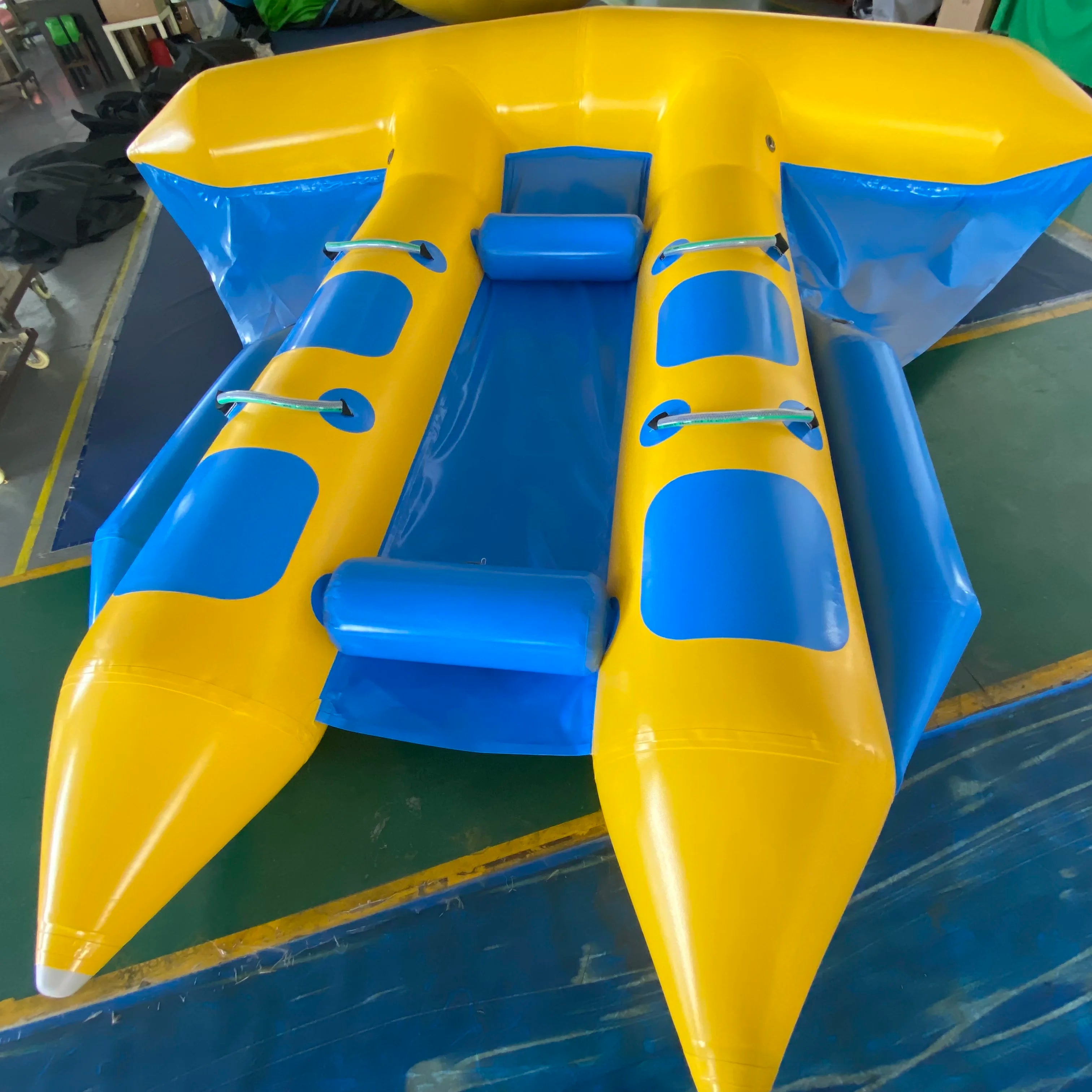 Inflatable Flying Fish Water Towable Yacht Toy 4 Seats