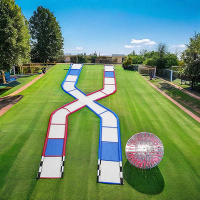 Pista inflable Zorb para carreras de rodadura competitivas