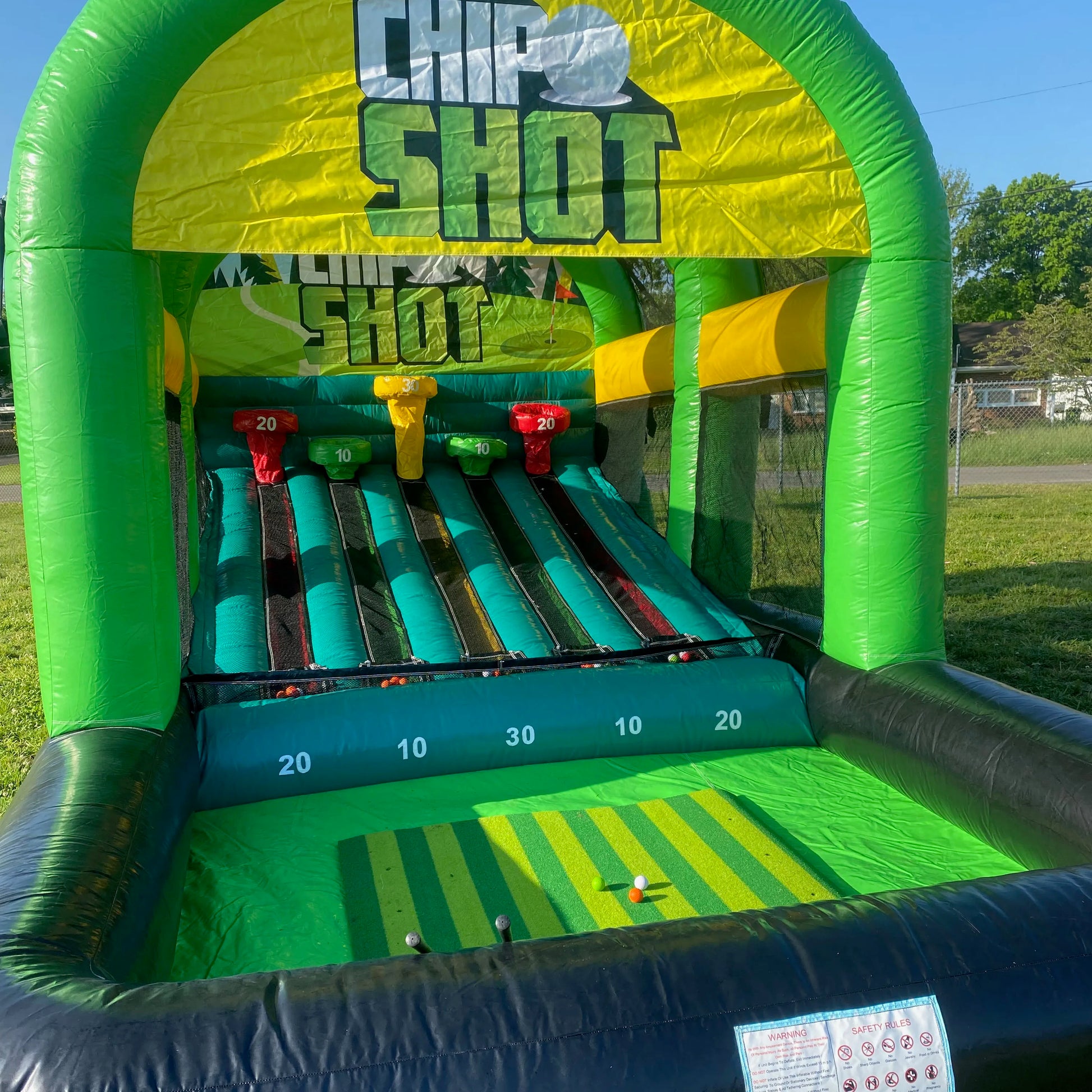 Inflatable Chip Shot Golf Target Game for Event Rentals