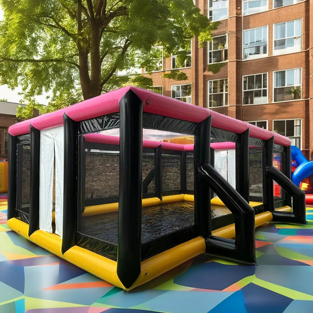 Inflatable Dodgeball Arena with Sport Fences for Kids