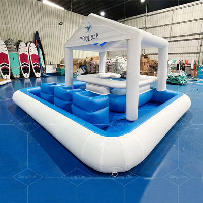 Barra de piscina hinchable Pub de playa PVC Asiento para adultos