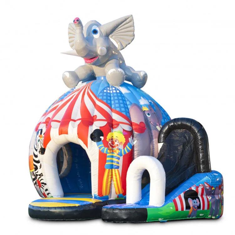 Château gonflable Disco Circus avec toboggan pour enfants