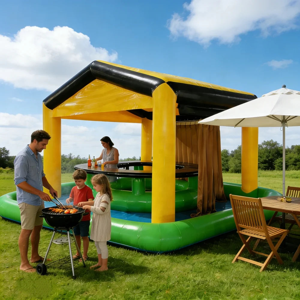 Inflatable Pool Bar Backyard Floating Portable Outdoor Parties