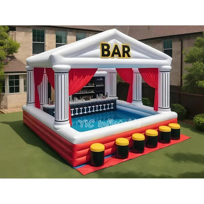 Inflatable Castle Pool Bar CE Certified Adults