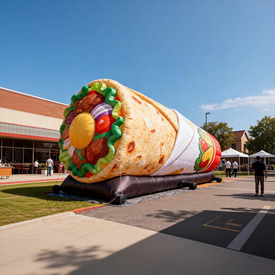 Giant Inflatable Burrito Taco Food Model Balloon for Promotions