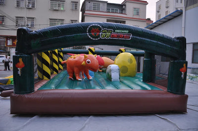 Juego interactivo inflable temático de dinosaurios Funland