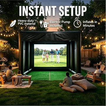 Portable Inflatable Golf Simulator Tent for Practice Swing