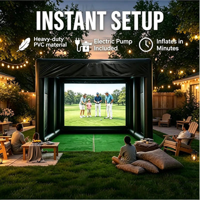 Portable Inflatable Golf Simulator Tent for Practice Swing
