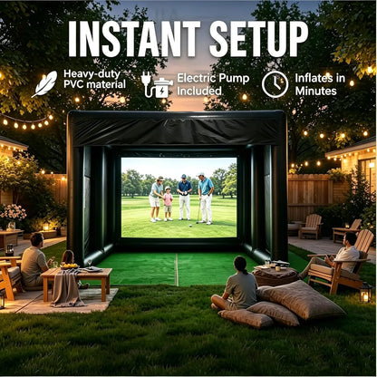 Portable Inflatable Golf Simulator Tent for Practice Swing
