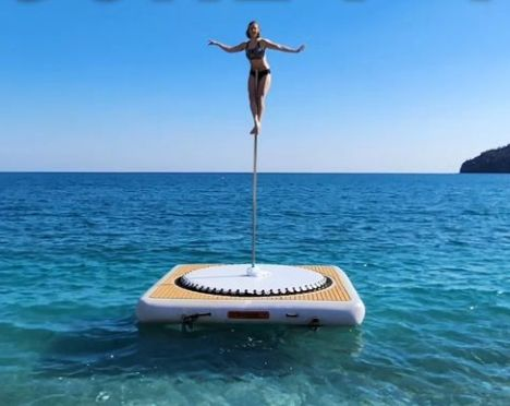 Inflatable Floating Dance Pole Platform for Water Events