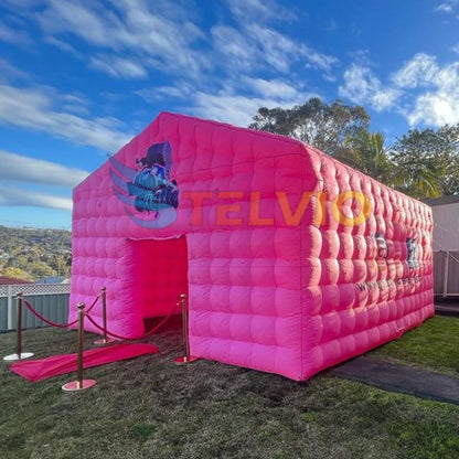 Inflatable Tent Disco House Pink LED Nightclub Party
