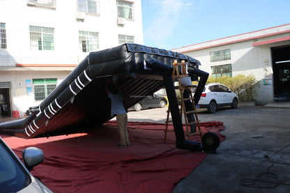 Inflatable BMX Stunt Castle with Landing Air Bag