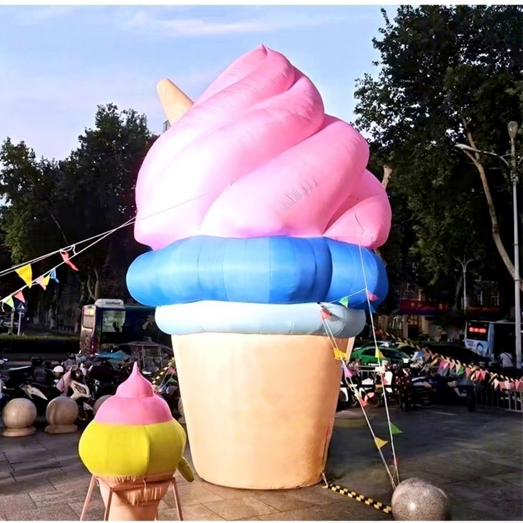 Inflatable Advertising Display Giant Inflatable Ice Cream Model