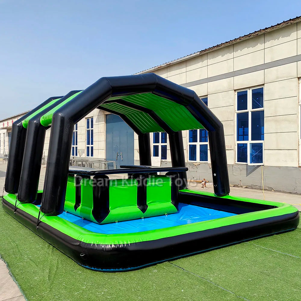 Inflatable Pool Bar Tent Sofa Seats Backyard Parties