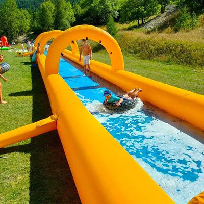 Tobogán acuático inflable amarillo y azul Slip N Slide
