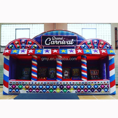 Puesto de feria inflable portátil 4 en 1 para alquiler