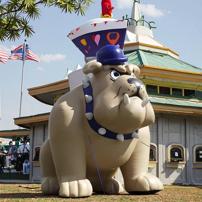 Modelo gigante inflable de bulldog para eventos