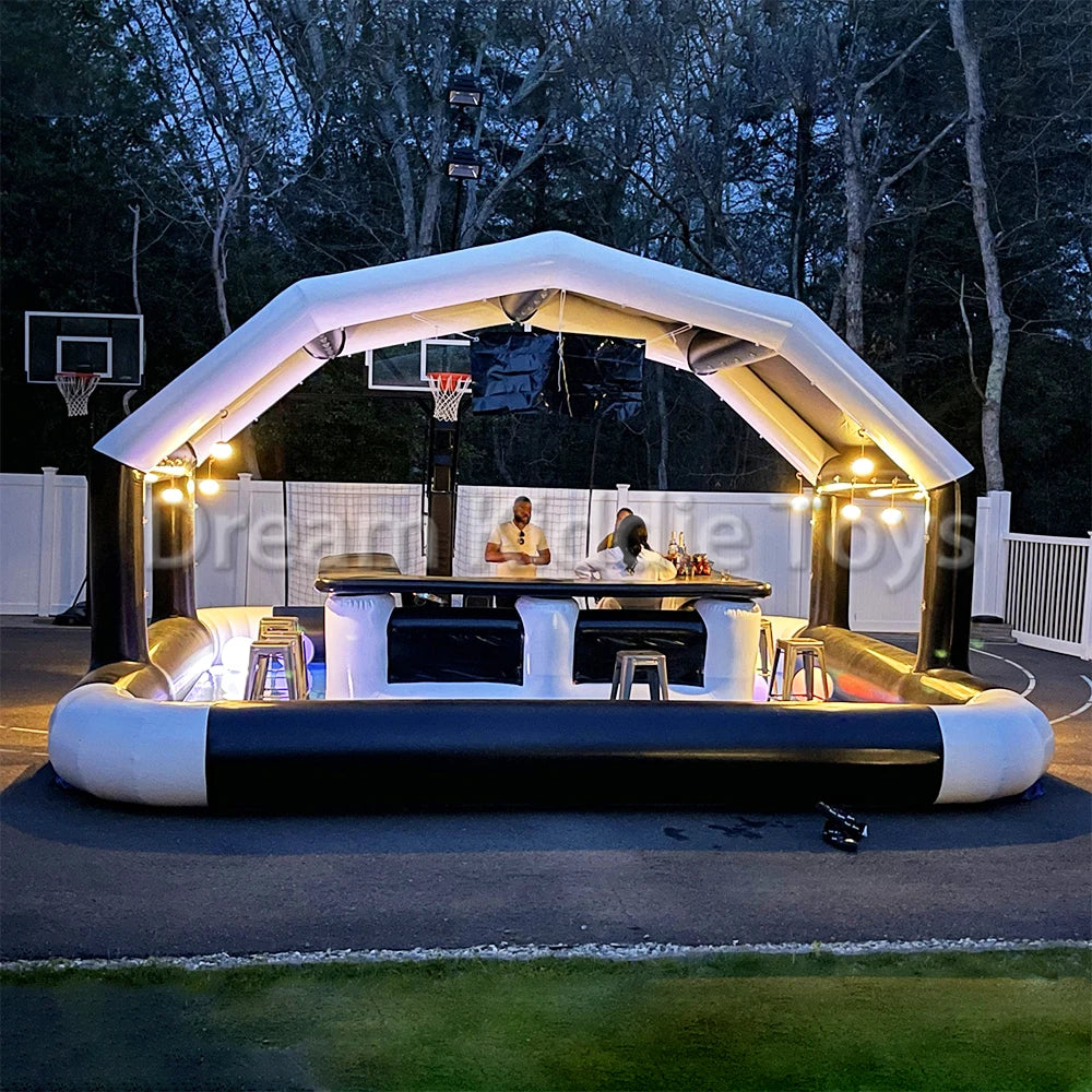 Inflatable Pool Bar Tent Sofa Seats Backyard Parties