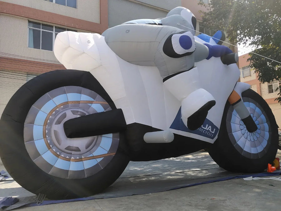 Riesige aufblasbare Motorrad-Werbedisplay