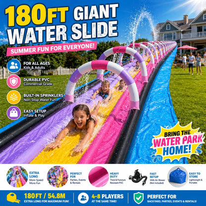 Giant Inflatable Water Slide Commercial Party Water Park
