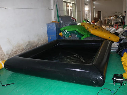 Yellow Black Inflatable Slip N Slide Water Slide