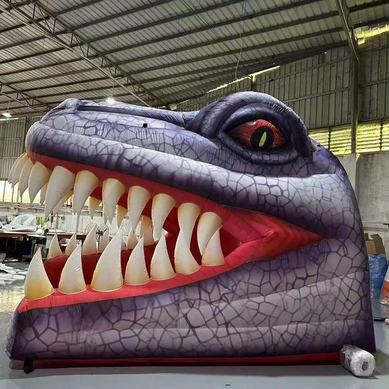 Inflatable Dinosaur Tunnel Tent for Outdoor Events