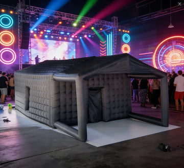 Cabina inflable de discoteca con luces LED para fiestas al aire libre