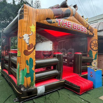 16.5 FT Inflatable Mechanical Bull with Ride Machine Amusements
