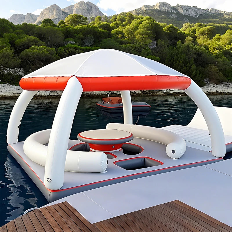 Inflatable Floating Dock Lounger for Water Events