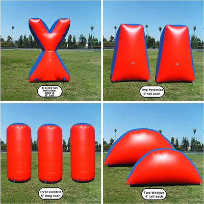 Inflatable Interactive Archery Game Commercial PVC Team Battle 8 PCS