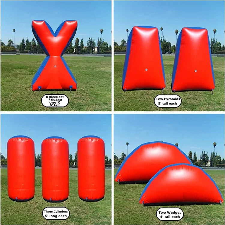Inflatable Interactive Archery Game Commercial PVC Team Battle 8 PCS