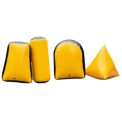 Inflatable Archery Tag Bunkers Set Outdoors