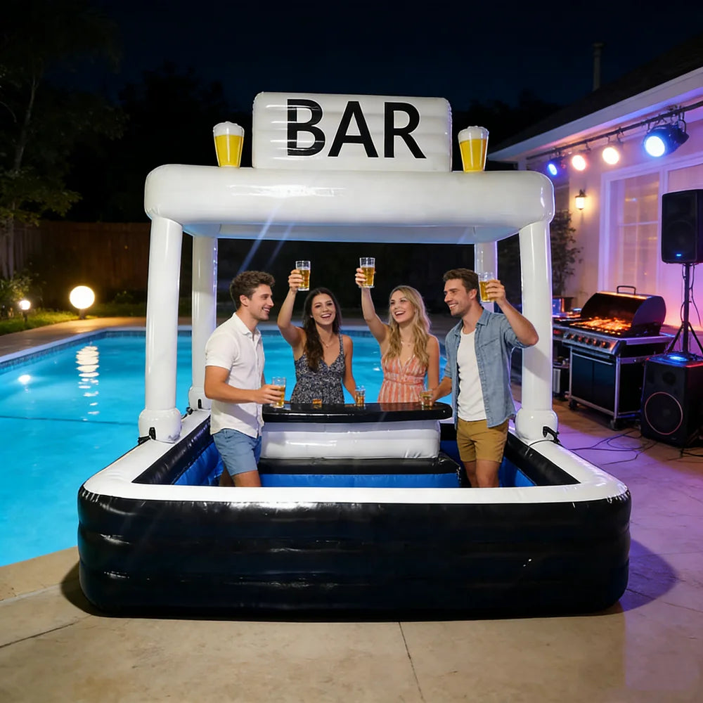 Inflatable Pool Bar Backyard Floating Portable Outdoor Parties
