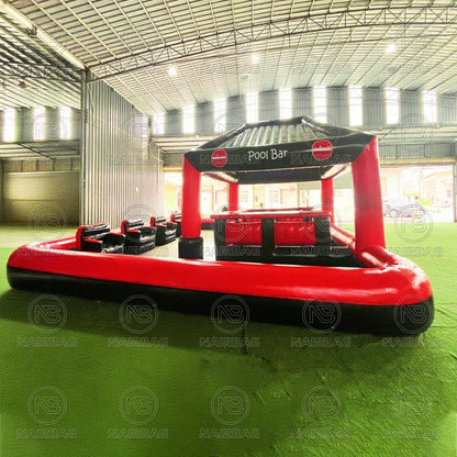 Inflatable Pool Bar Floating Platform Commercial Resorts