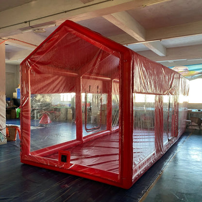 Inflatable Car Garage Car Cover Tent 20.5 FT Red